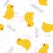 Kids seamless pattern with chickens and inscriptions, quilt, pat