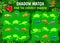 Kids shadow match riddle game cartoon chameleons