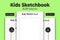 Kids Sketchbook KDP Interior Low and No Content Book