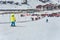 Kids skiing in an Austria ski school