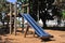 Kids slide on a playground