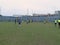 Kids soccer team playing in a ground