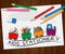Kids Stationery Showing School Materials 3d Illustration