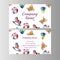 Kids store, baby shop business card template.