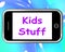 Kids Stuff On Phone Means Online Activities