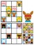 Kids sudoku puzzle with cartoon animal heads