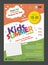 Kids Summer Camp Banner poster design template for Kids