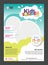 Kids Summer Camp Banner poster design template for Kids