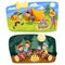 Kids summer camping vector concept illustration