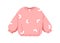 Kids sweatshirt. Soft fleece childs clothes. Casual girls apparel. Toddlers wearing, garment with sleeves for cold