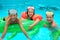 Kids in swimming pool