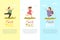 Kids Time Vertical Banners Set. Creative Templates