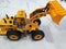 Kids toys yellow bulldozer