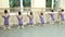 Kids training at ballet studio.