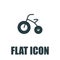 Kids Tricycle flat icon pictogram