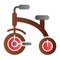 Kids tricycle flat icon. Tricycle bike color icons in trendy flat style. Baby bike gradient style design, designed for