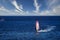 Kids windsurfing off the Ligurian coast