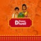 Kids wishing Diwali background with message meaning Happy Deepawali