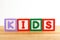 KIDS wooden toy block