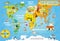 Kids world map