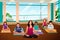 Kids in Yoga Class