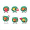 Kids yoyo cartoon character with love cute emoticon