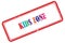 kids zone stamp on white