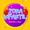 Kids Zone - zona infantil game banner design background. Playground vector child zone sign. Childhood fun room area