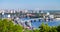 Kiev cityscape and Dnieper river