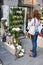 Kiev Flower Market - the first city flower fair in Kiev, Ukraine. September 18, 2016.