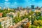 Kiev or Kiyv, Ukraine: aerial panoramic view of the city center