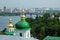 Kiev skyline and church of Kiev-pechersk lavra