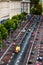 Kiev street Khreshchatyk top view. Roadway with cars