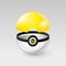 Kiev, Ukraine - 02 august, 2016: pokeball from PokemonGo