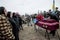 KIEV,UKRAINE - April. 3, 2015: Funeral ceremony for ukrainian serviceman Igor Branovitskiy who was killed in the eastern Ukraine