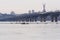 Kiev - Ukraine, Frozen Dnieper river