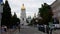 Kiev, Ukraine, July 2021: - Street leads to Saint Sophia Cathedral in Kyiv Ukraine, architectural monument 1-18