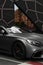 Kiev, Ukraine - June 12, 2021: Luxury matte car Mercedes-Benz S63 Coupe AMG parked in the city