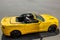 Kiev, Ukraine - June 19, 2021: Yellow Muscle Car Chevrolet Camaro Convertible in the city