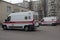 Kiev, Ukraine - March 21, 2020: Emergency parking