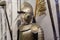Kiev, Ukraine - May 19, 2018: Winged hussar armor is the heavy cavalry of the Polish army