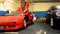 Kiev, Ukraine - May 22, 2021: Red luxury supercar Lamborghini Diablo Koenig with open door. Exclusive red supercar