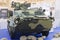 Kiev, Ukraine - October 14, 2016: Ukrainian armored personnel carrier production at the exhibition