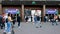 Kiev, Ukraine, October 2020: - Unidentified people walk next to Khreshchatyk metro subway station in Kiev, Ukraine