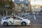 Kiev, Ukraine - September 20, 2017: Police patrol car on the street.