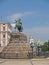 Kiev, Ukraine. View of a monument to Bogdan Khmelnytsky and Sacred Mikhay