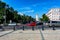 KIEV, UNKRAINE - JUNE 8, 2012: Distant view of Saint Sophia Cathedral in Kyiv