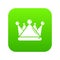 Kievan rus crown icon green vector