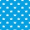 Kievan rus crown pattern vector seamless blue
