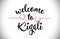 Kigali Welcome To Message Vector Text with Red Love Hearts Illus